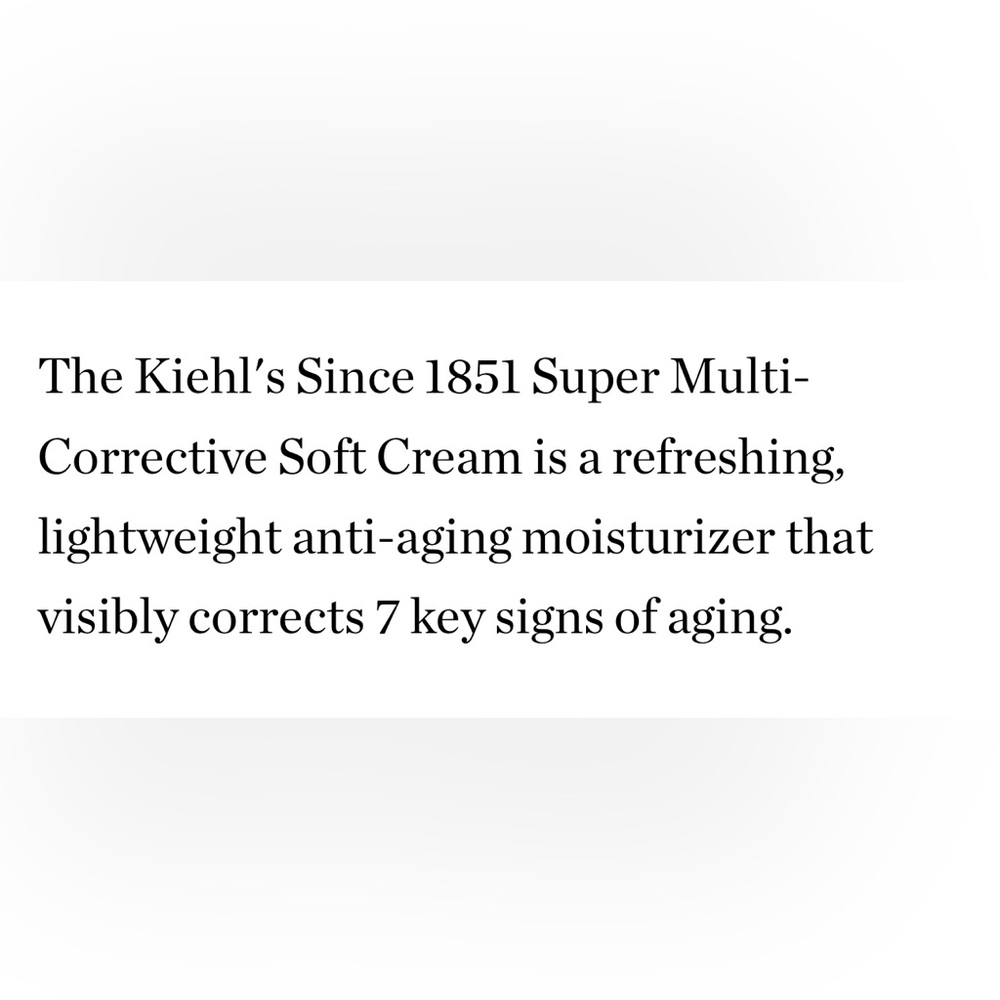 Kiehl’s Super Multi-Corrective Soft Cream Anti-Aging 2PK 🪞 NEW - Picture 6 of 8